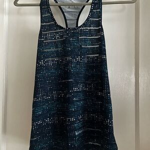 ZYIA Navy and White Havana Tank Top